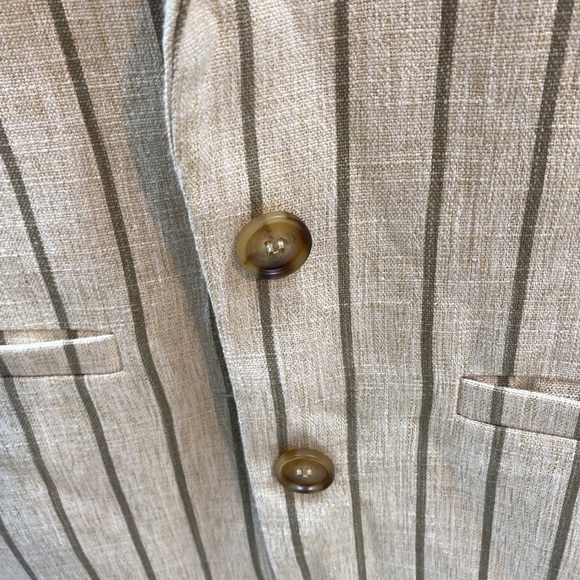 Oversized Blazer Claire Rose x NA-KD,Stripe / Beige - Picture 8 of 9